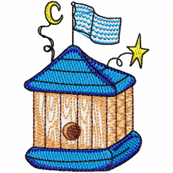 Bird Houses Embroidery Design 12 Bird Houses Embroidery Design 12